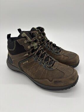 Rockport XCS Brown Leather Hiking Outdoor Boots Lace Up Mens 8.5